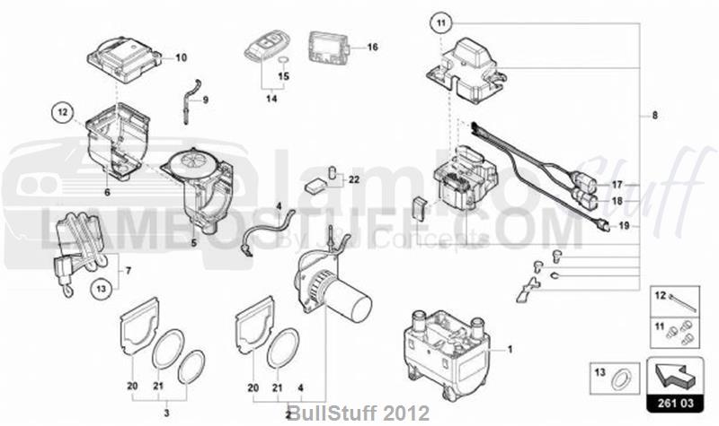 2021 Lamborghini URUS URUS USA AUXILIARY HEATER FOR COOLANTCIRCUIT (261.03.00)